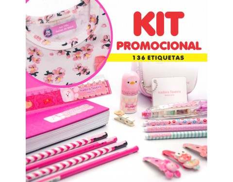 Kit promocional com desenho